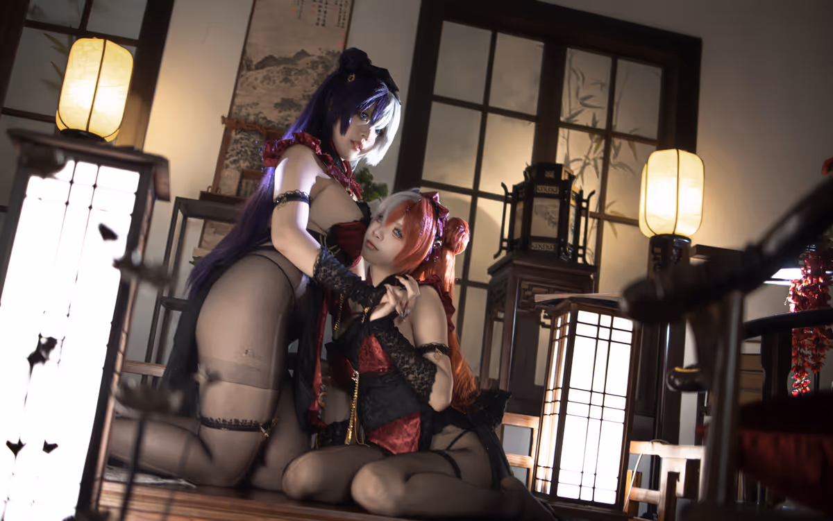Xiaowannenggancuimian qvq and Etsu ko cosplay Ying Swei and Chao Ho (Azur Lane) – photo 11 of 14