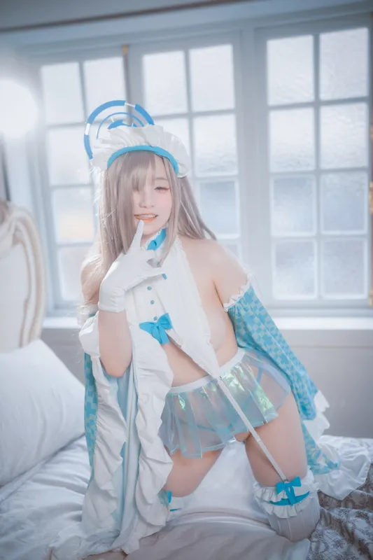 밈미 cosplay 一之濑明日奈 (蔚蓝档案) – photo 8 of 125