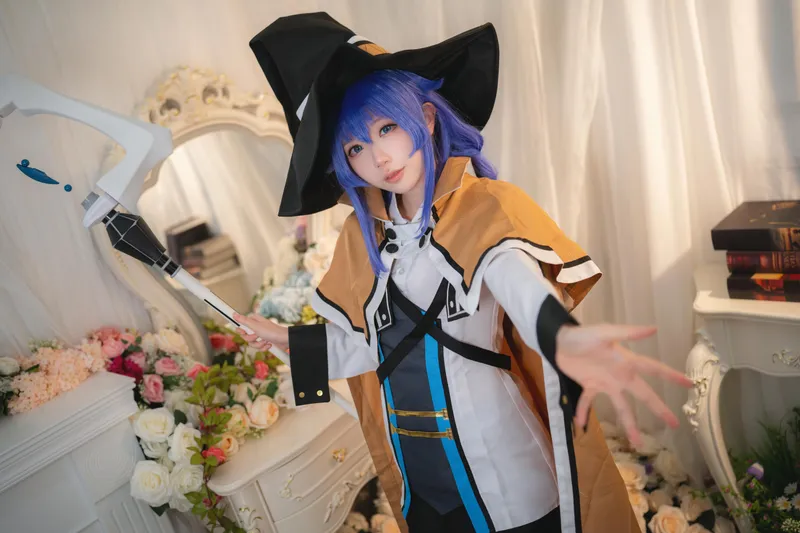 Senyuki cosplay Rokishī Migurudia (Mushoku Tensei)