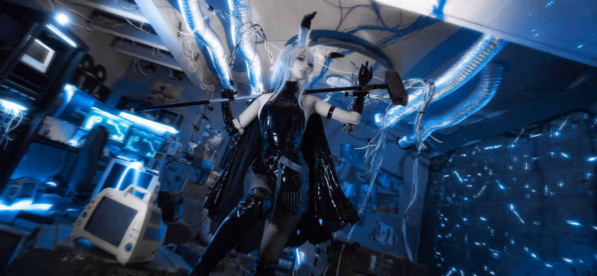 周叽是可爱兔兔 cosplay 暴行 (明日方舟) – photo 10 of 22