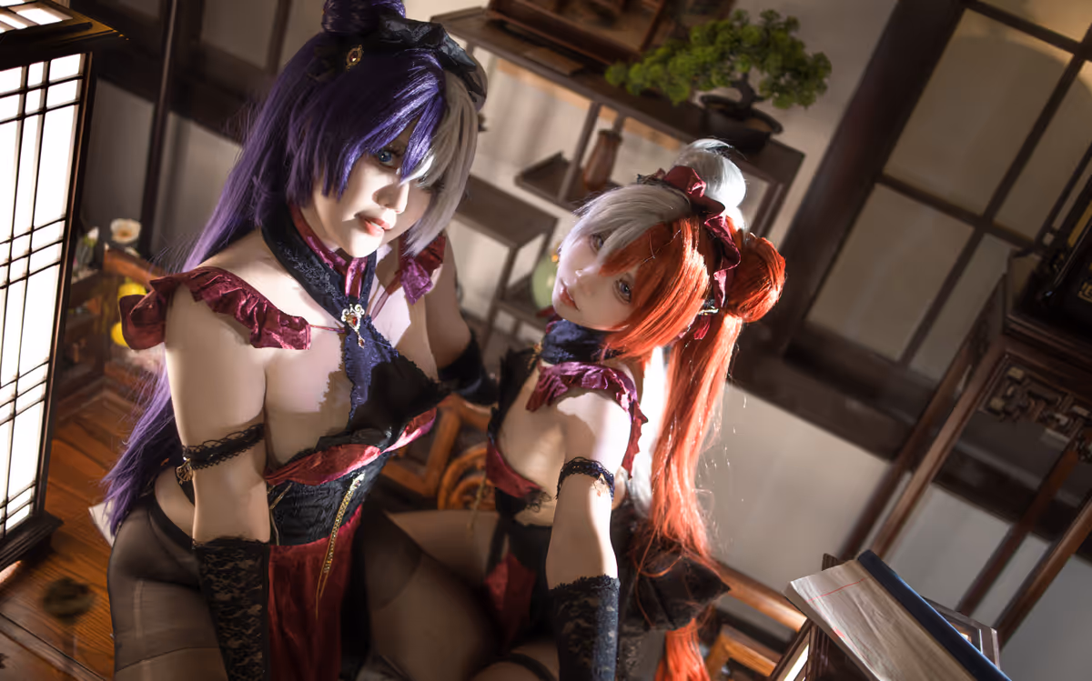 Xiaowannenggancuimian qvq and Etsu ko cosplay Ying Swei and Chao Ho (Azur Lane) – photo 7 of 14