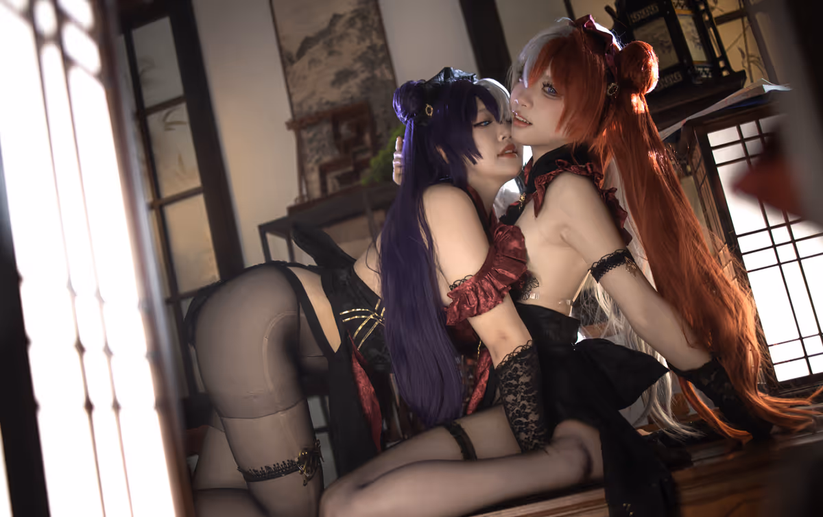 Xiaowannenggancuimian qvq and Etsu ko cosplay Ying Swei and Chao Ho (Azur Lane) – photo 10 of 14