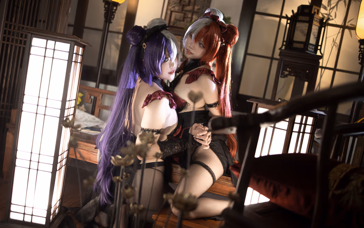 Xiaowannenggancuimian qvq and Etsu ko cosplay Ying Swei and Chao Ho (Azur Lane) – photo 12 of 14