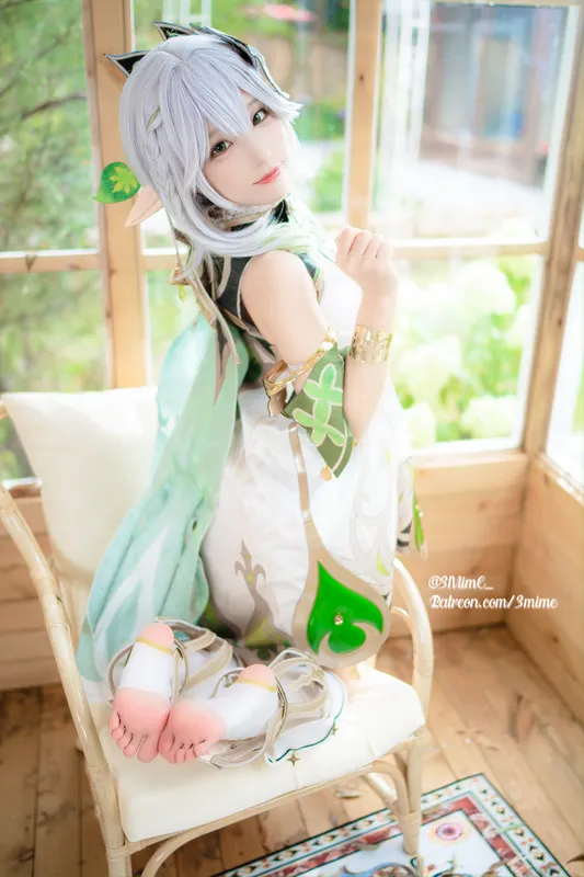 弥美 cosplay 纳西妲 (原神) – photo 6 of 40